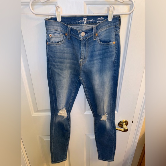 7 for All Mankind (Seven) Jeans Ankle Gwenevere, Size 24 - Picture 2 of 12